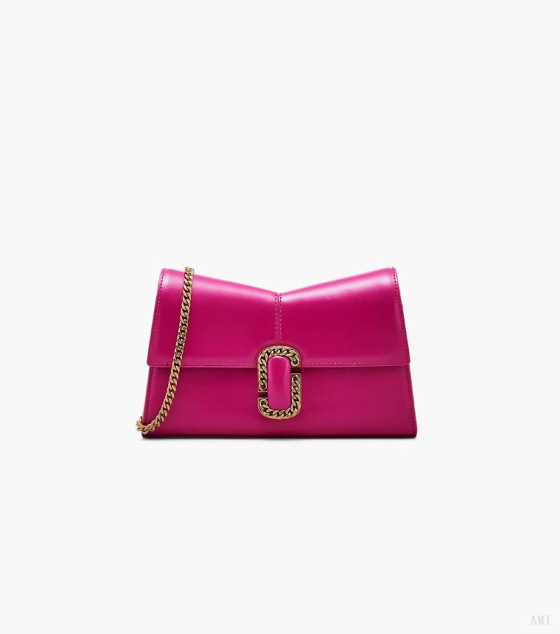 Marc Jacobs | The St. Marc Chain Wallet - Lipstick Pink - Click Image to Close