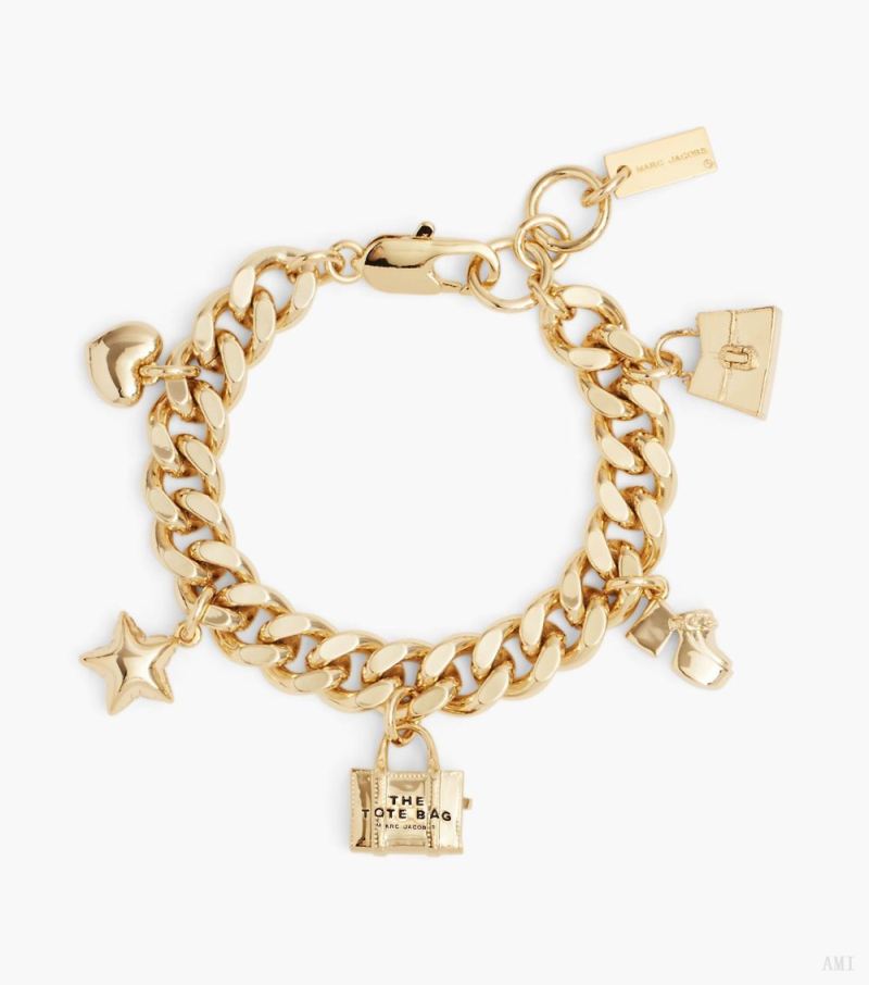 Marc Jacobs | The Mini Icon Charm Bracelet - Light Antique Gold