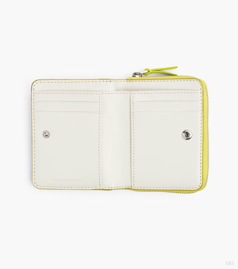 Marc Jacobs | The Leather Mini Compact Wallet - Limoncello