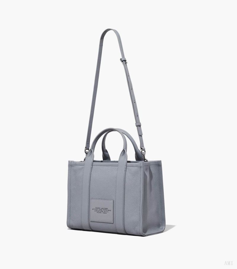 Marc Jacobs | The Leather Medium Tote Bag - Wolf Grey