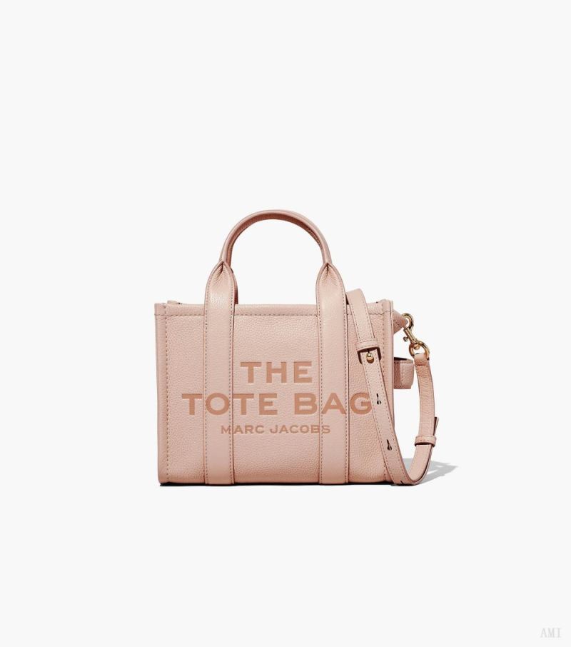 Marc Jacobs | The Leather Small Tote Bag - Rose - Click Image to Close