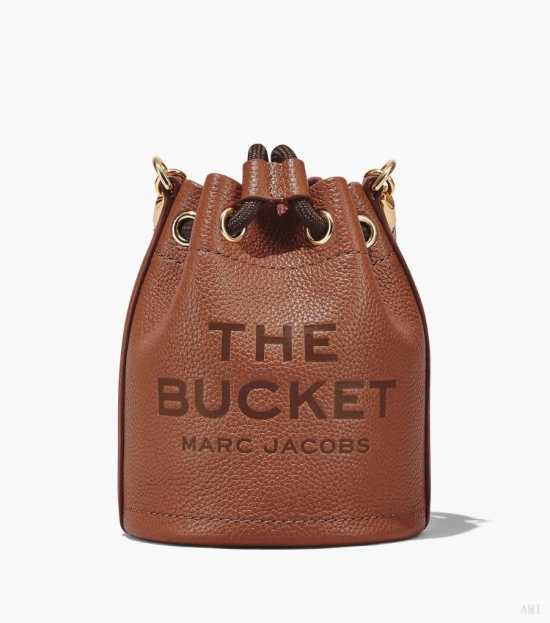 Marc Jacobs | The Leather Mini Bucket Bag - Argan Oil