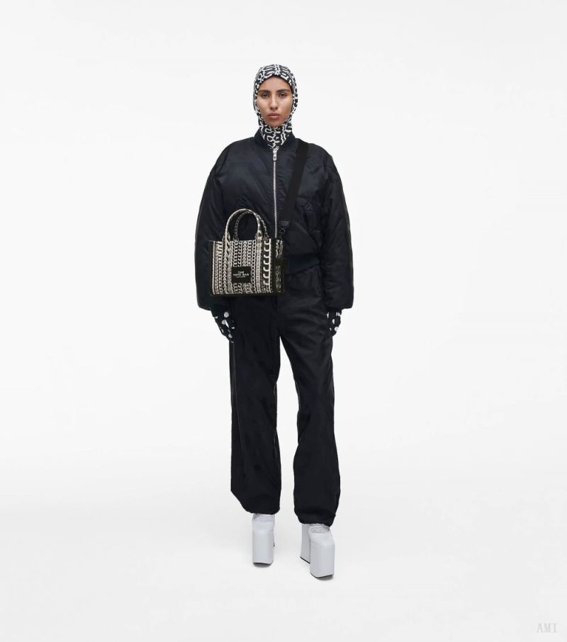 Marc Jacobs | The Monogram Lenticular Small Tote Bag - Black/White