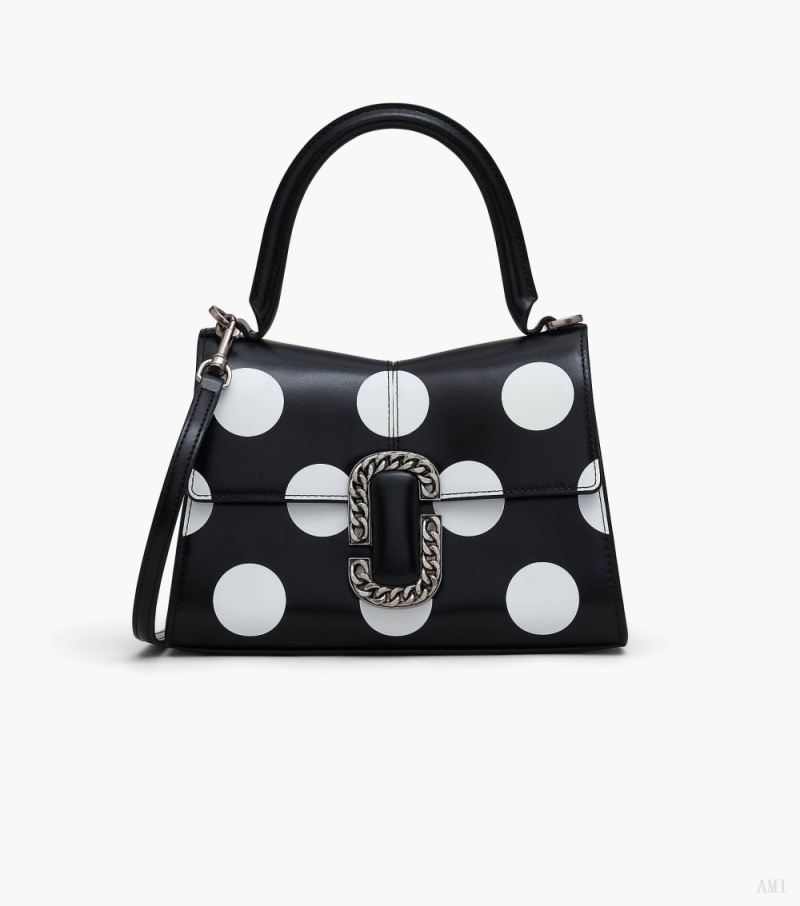 Marc Jacobs | The Spots St. Marc Top Handle - Black/White - Click Image to Close