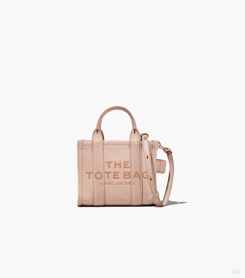 Marc Jacobs | The Leather Mini Tote Bag - Rose - Click Image to Close