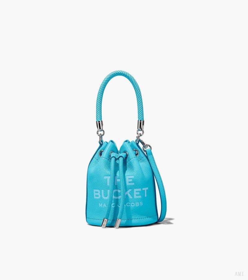 Marc Jacobs | The Leather Mini Bucket Bag - Pool - Click Image to Close