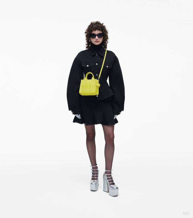 Marc Jacobs | The Leather Mini Tote Bag - Limoncello