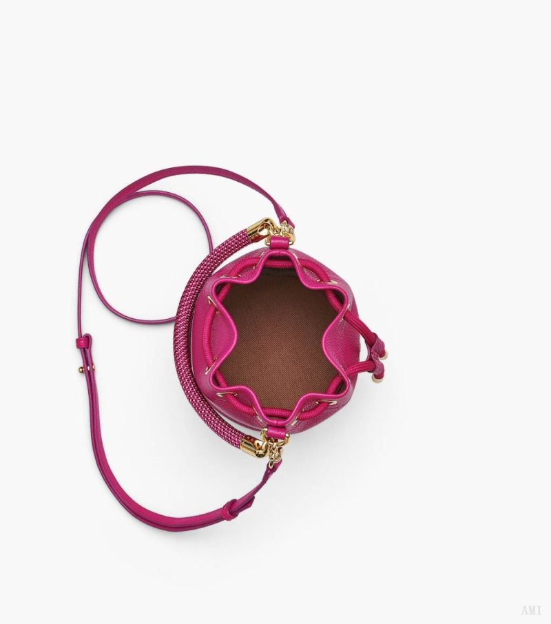 Marc Jacobs | The Leather Mini Bucket Bag - Lipstick Pink