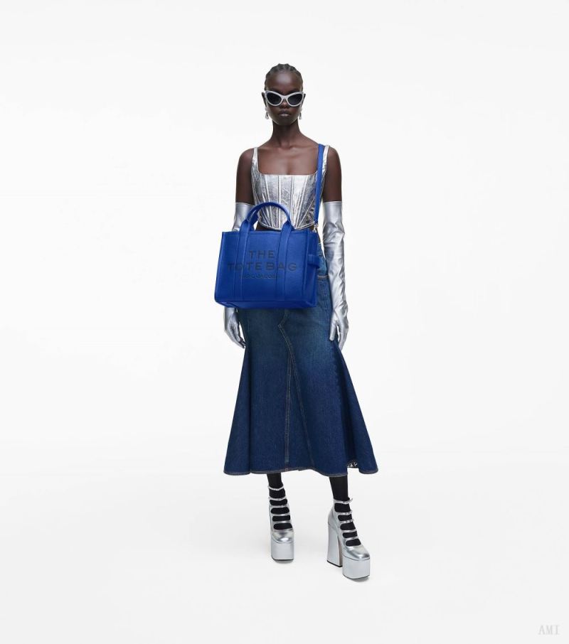 Marc Jacobs | The Leather Medium Tote Bag - Cobalt