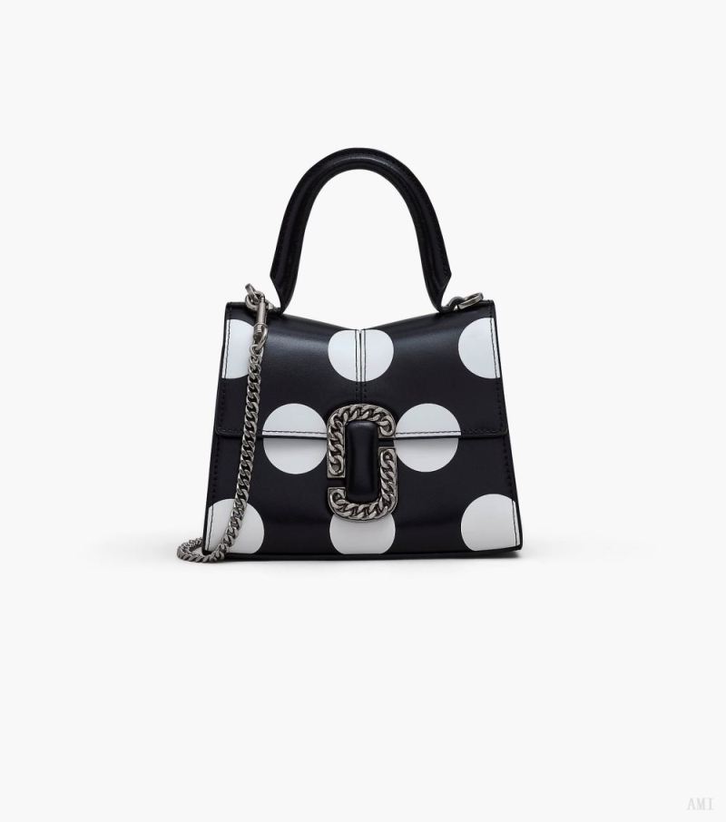 Marc Jacobs | The Spots St. Marc Mini Top Handle - Black/White - Click Image to Close