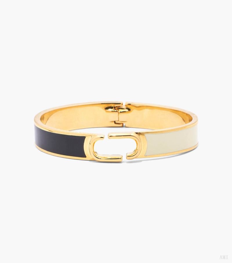 Marc Jacobs | Hinge Bangle - Black/Gold