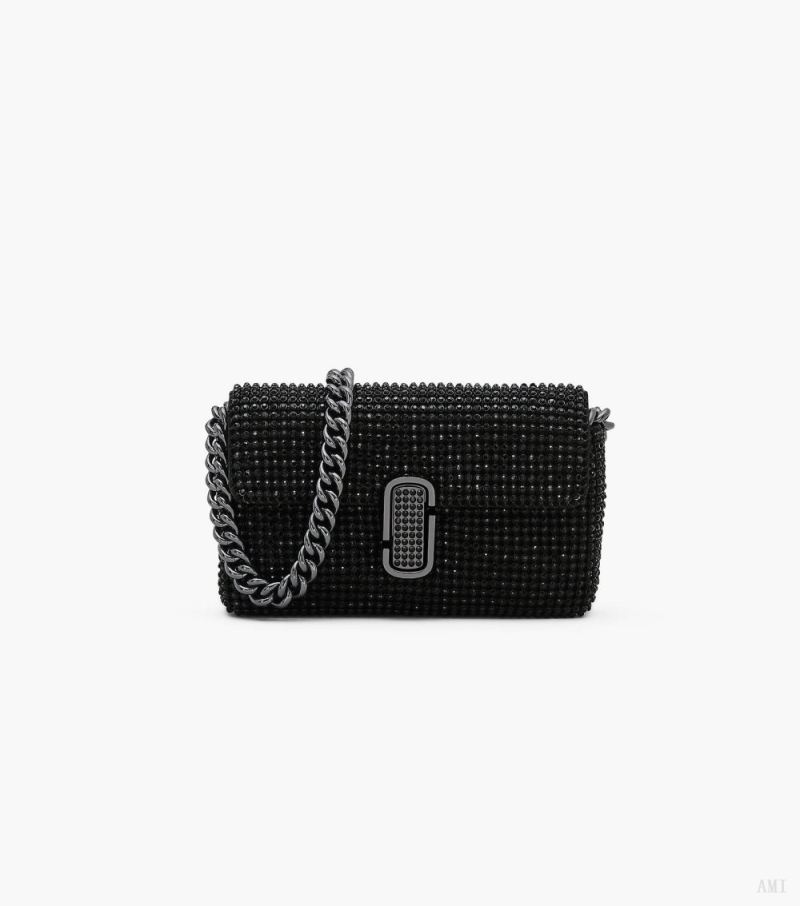 Marc Jacobs | The Rhinestone J Marc Mini Shoulder Bag - Black