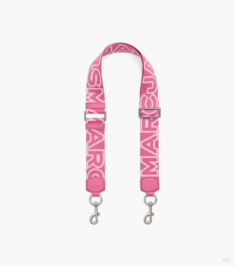 Marc Jacobs | The Outline Logo Webbing Strap - Petal Pink