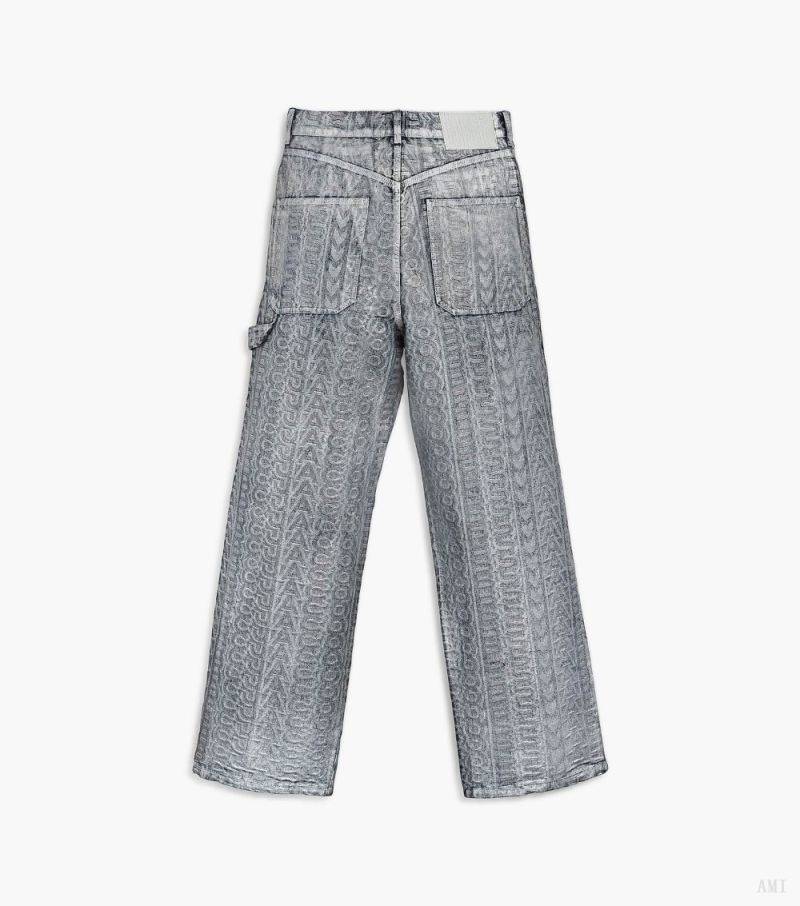 Marc Jacobs | The Monogram Oversized Jean - Matte Silver