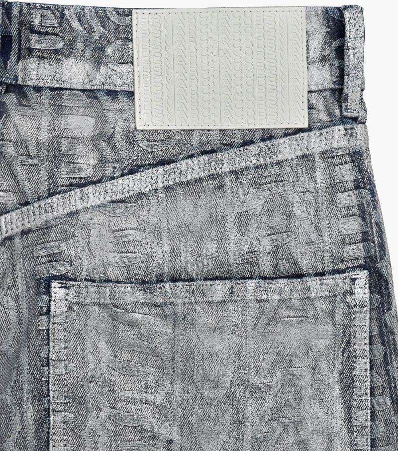 Marc Jacobs | The Monogram Oversized Jean - Matte Silver