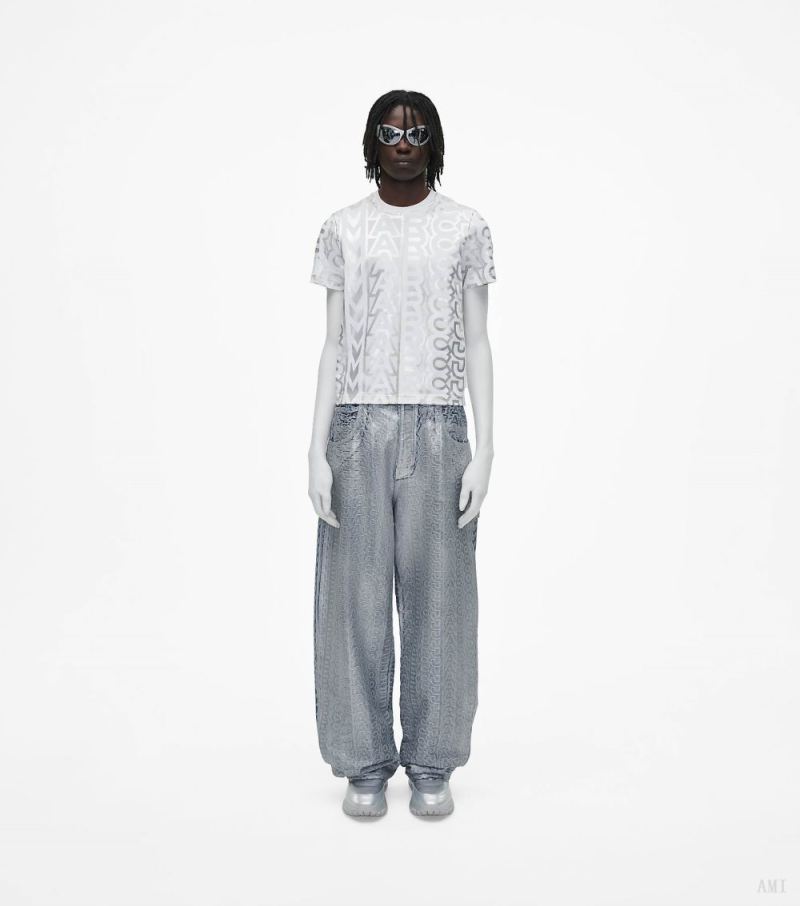 Marc Jacobs | The Monogram Oversized Jean - Matte Silver