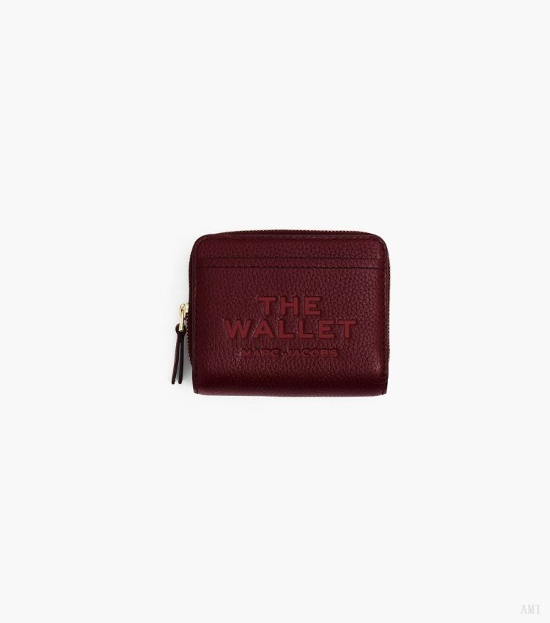 Marc Jacobs | The Leather Mini Compact Wallet - Cherry - Click Image to Close