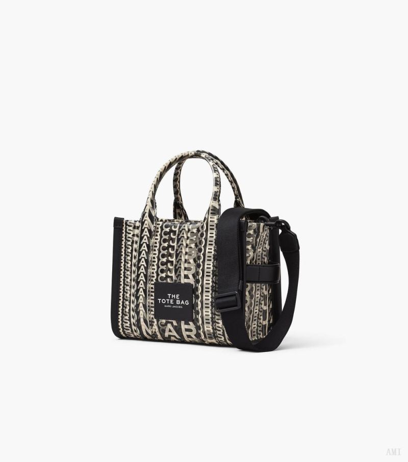 Marc Jacobs | The Monogram Lenticular Small Tote Bag - Black/White