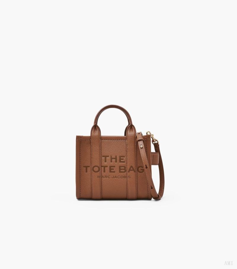 Marc Jacobs | The Leather Mini Tote Bag - Argan Oil