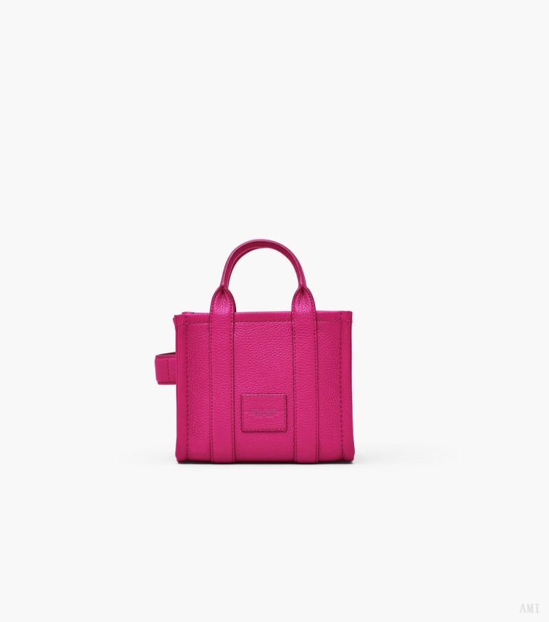 Marc Jacobs | The Leather Mini Tote Bag - Lipstick Pink