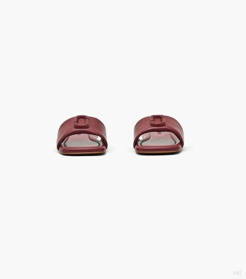 Marc Jacobs | The J Marc Leather Sandal - Cherry