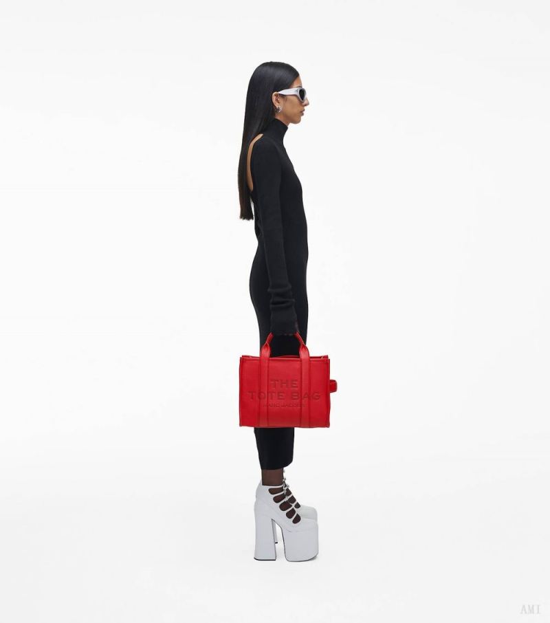 Marc Jacobs | The Leather Medium Tote Bag - True Red