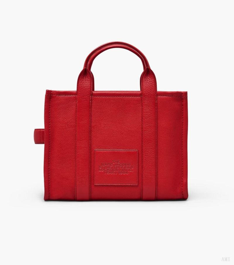 Marc Jacobs | The Leather Medium Tote Bag - True Red