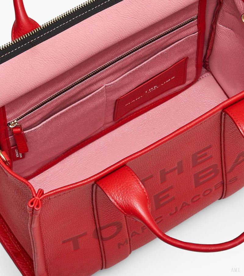 Marc Jacobs | The Leather Medium Tote Bag - True Red