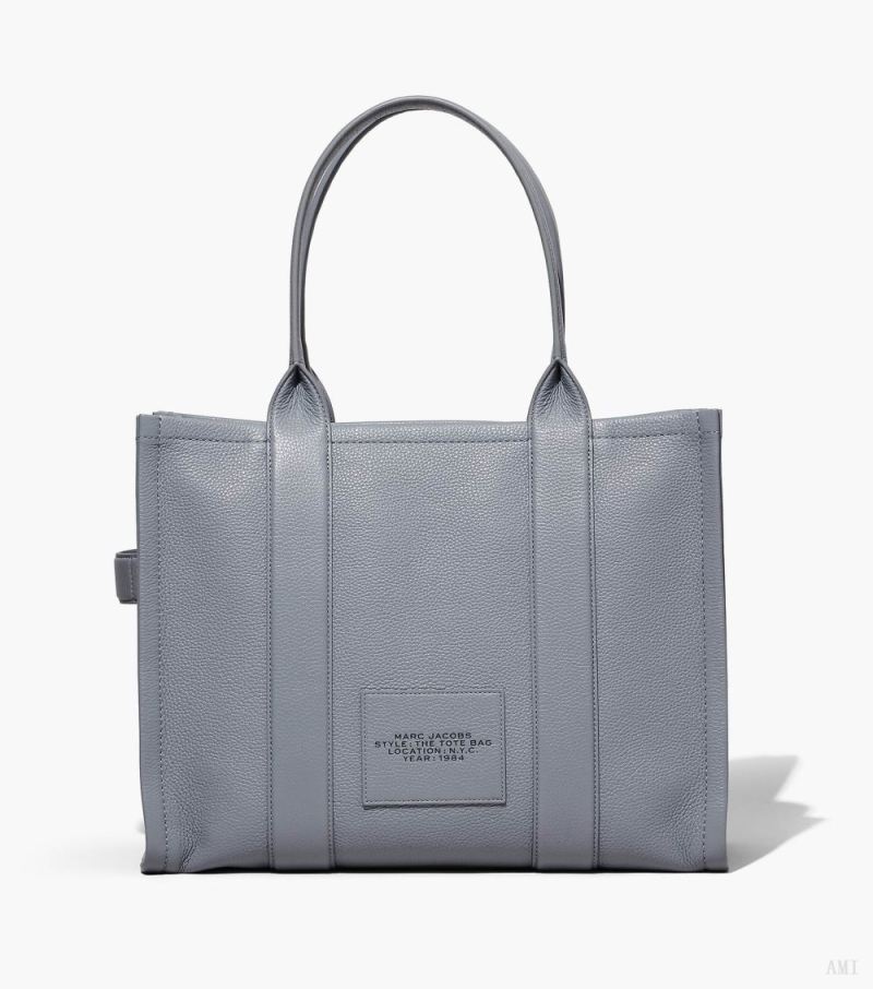 Marc Jacobs | The Leather Large Tote Bag - Wolf Grey