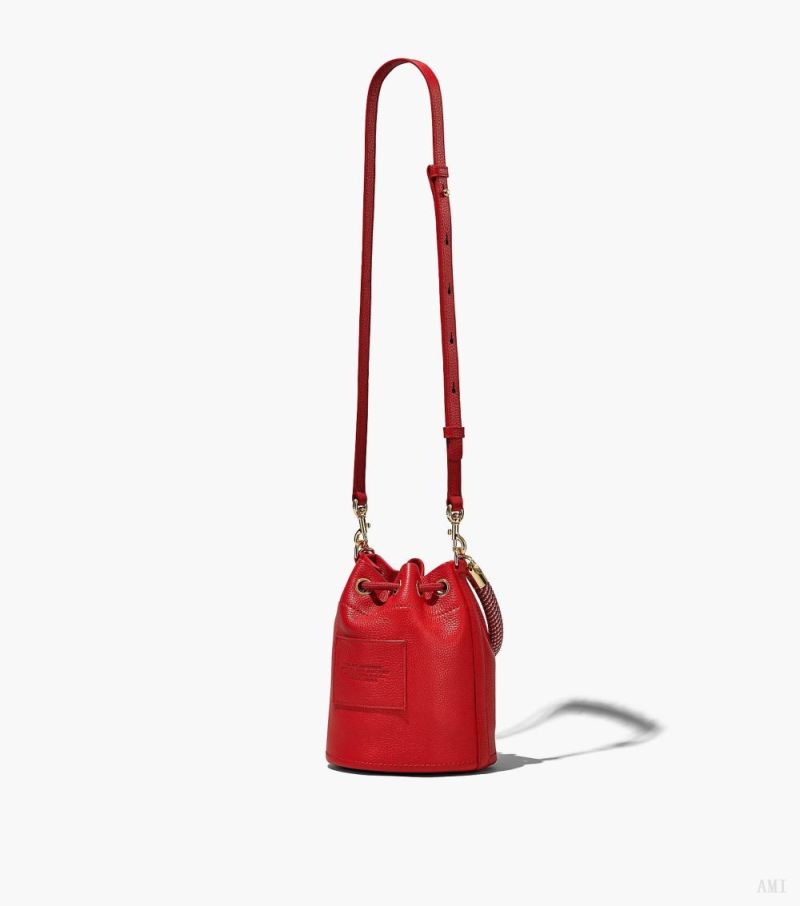 Marc Jacobs | The Leather Bucket Bag - True Red