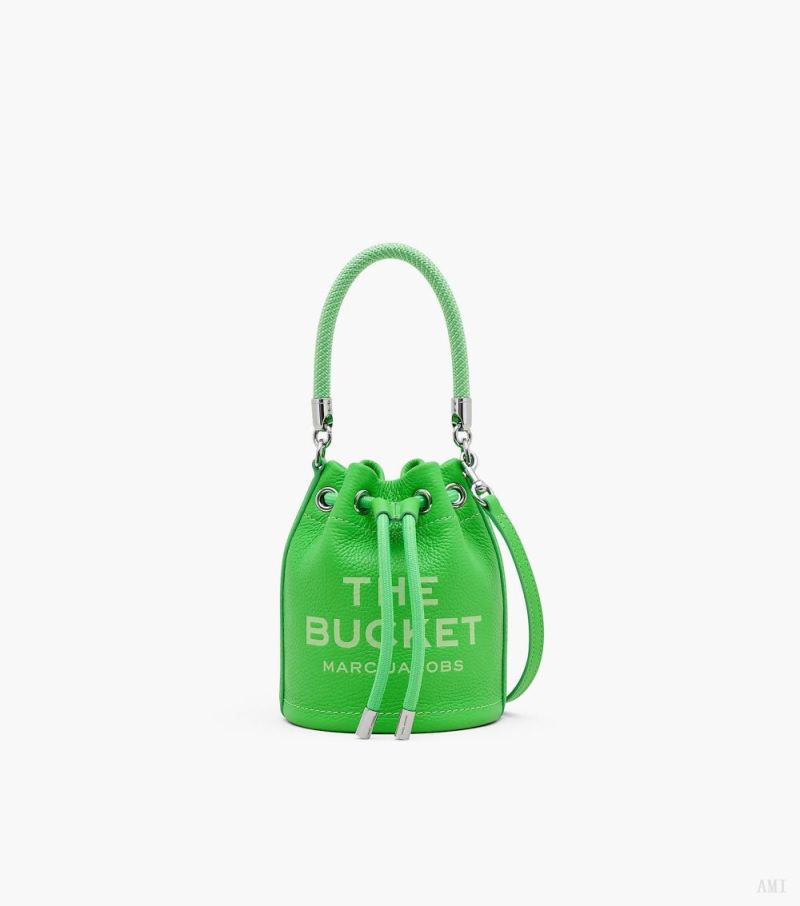 Marc Jacobs | The Leather Mini Bucket Bag - Apple - Click Image to Close