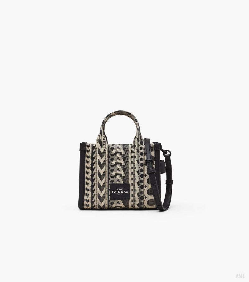 Marc Jacobs | The Monogram Lenticular Mini Tote Bag - Black/White - Click Image to Close