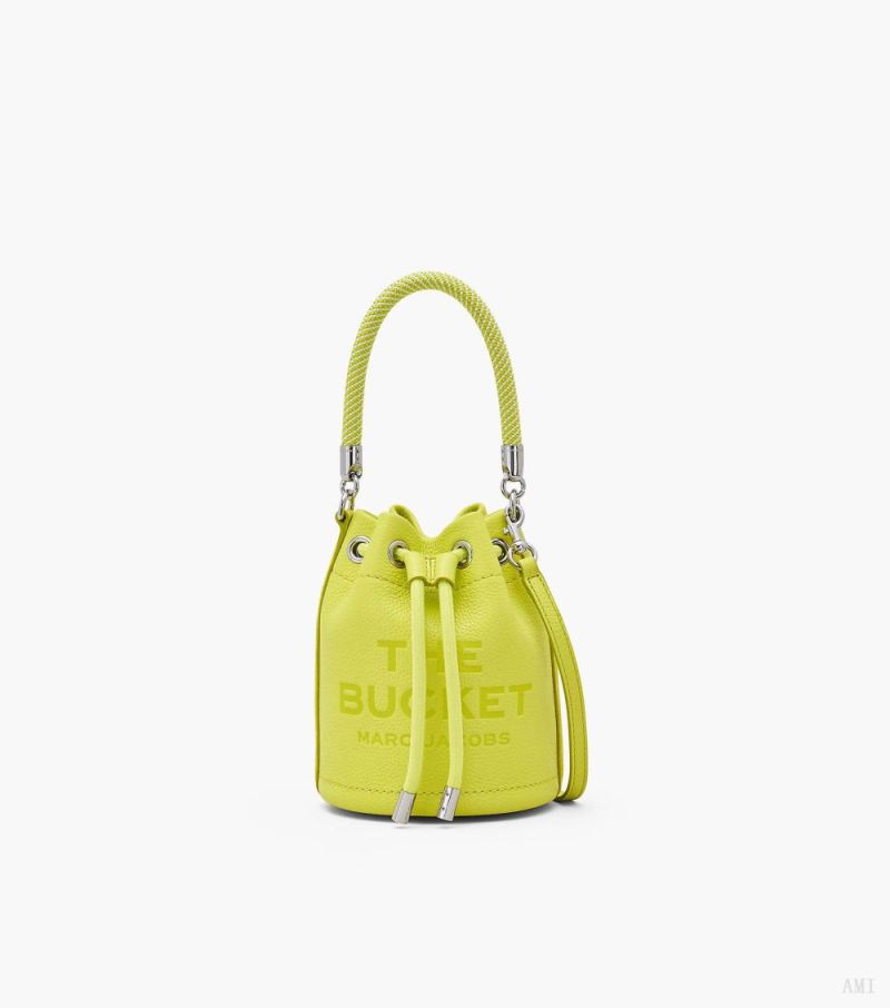 Marc Jacobs | The Leather Mini Bucket Bag - Limoncello - Click Image to Close