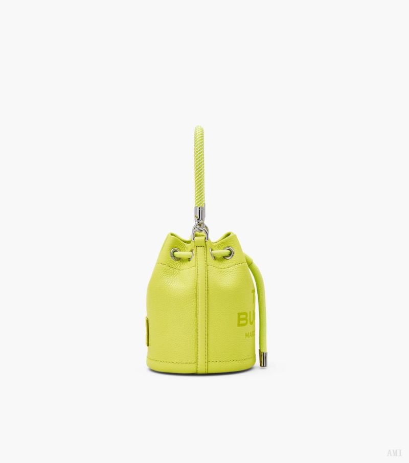 Marc Jacobs | The Leather Mini Bucket Bag - Limoncello