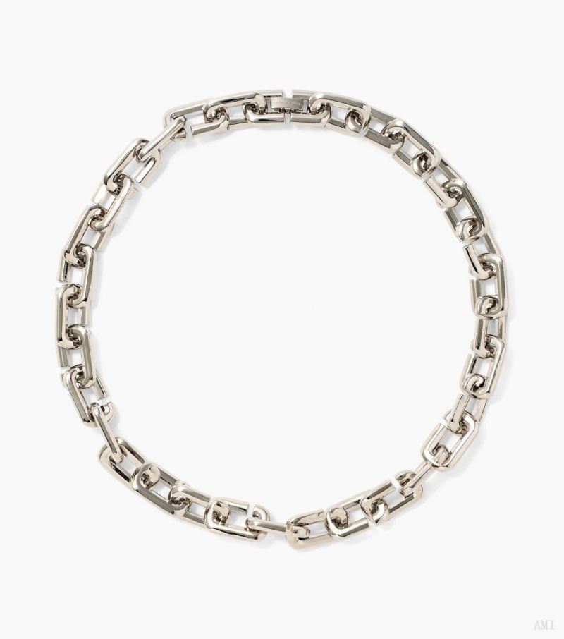 Marc Jacobs | The J Marc Chain Link Necklace - Silver - Click Image to Close