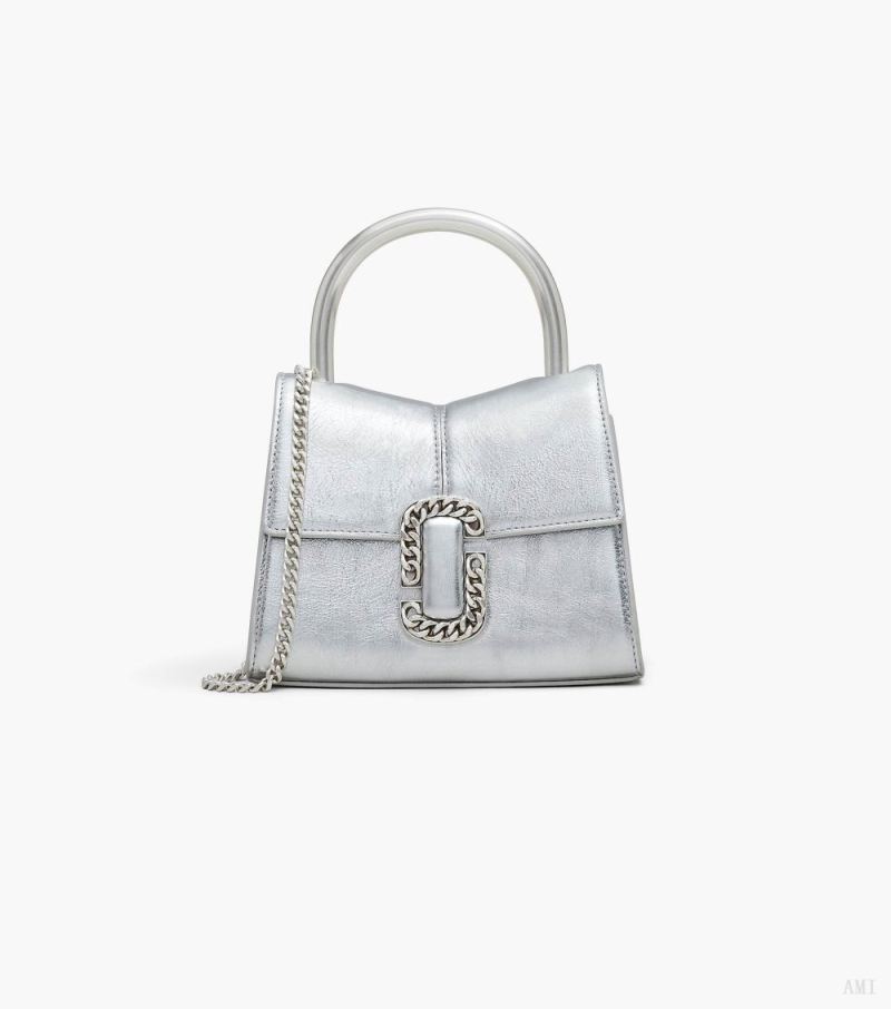 Marc Jacobs | The Metallic St. Marc Mini Top Handle - Silver