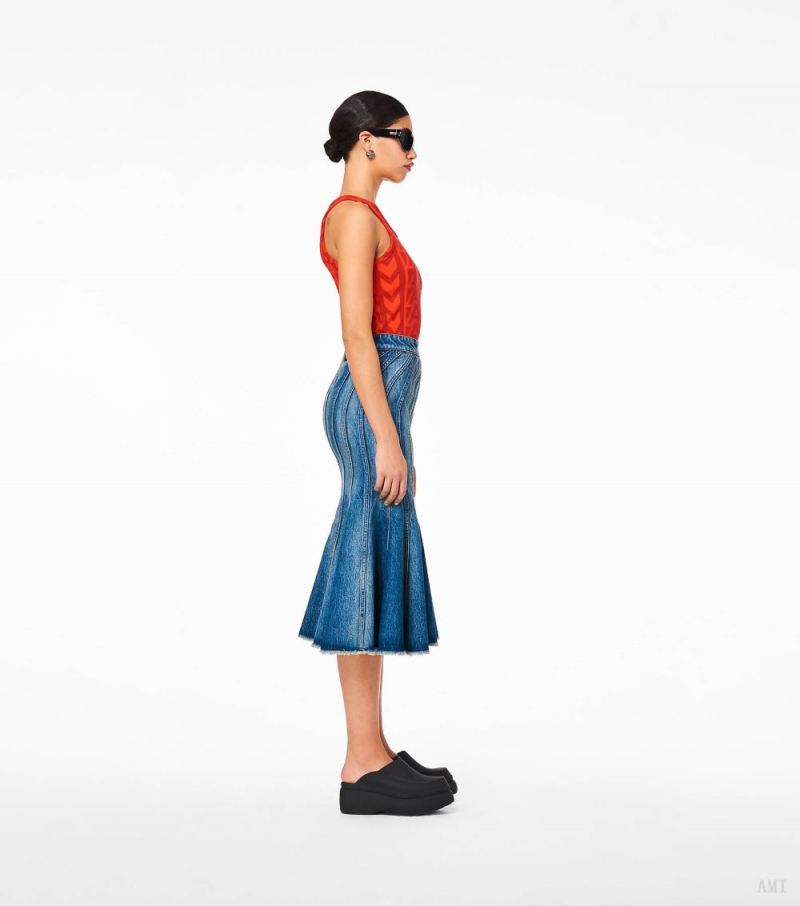 Marc Jacobs | The Wave Denim Skirt - Swell Denim