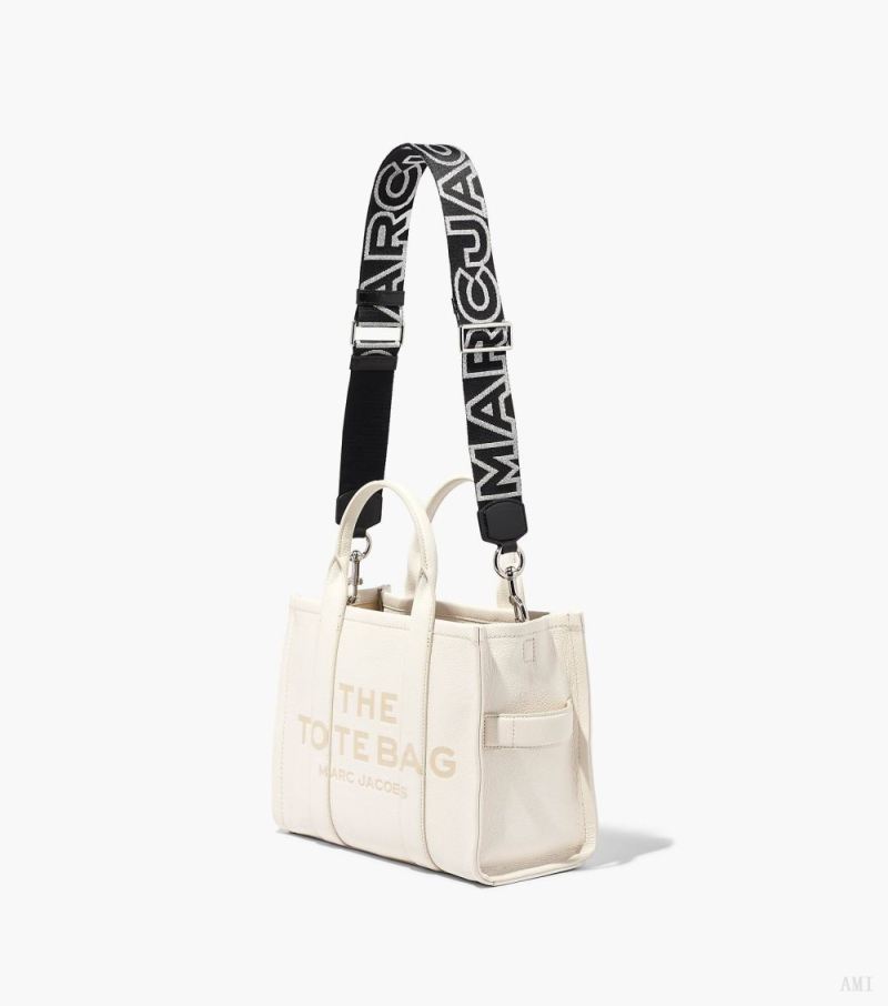 Marc Jacobs | The Outline Logo Webbing Strap - Black/Silver