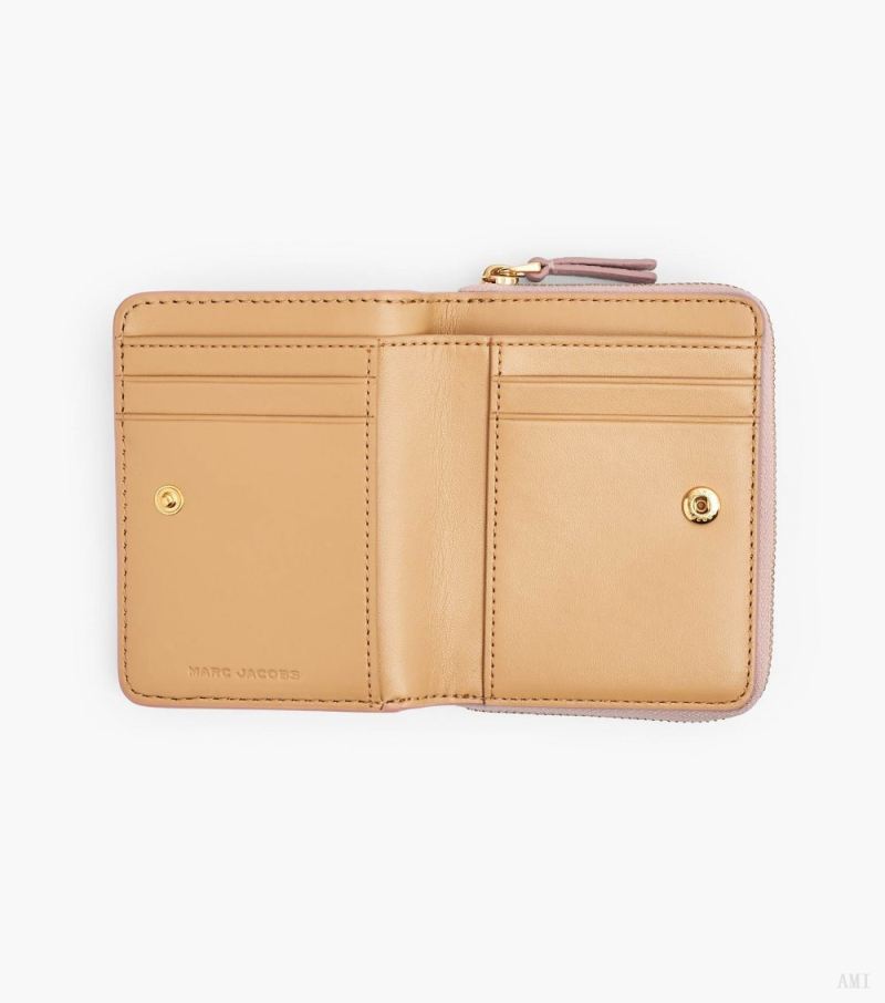 Marc Jacobs | The Leather Mini Compact Wallet - Rose