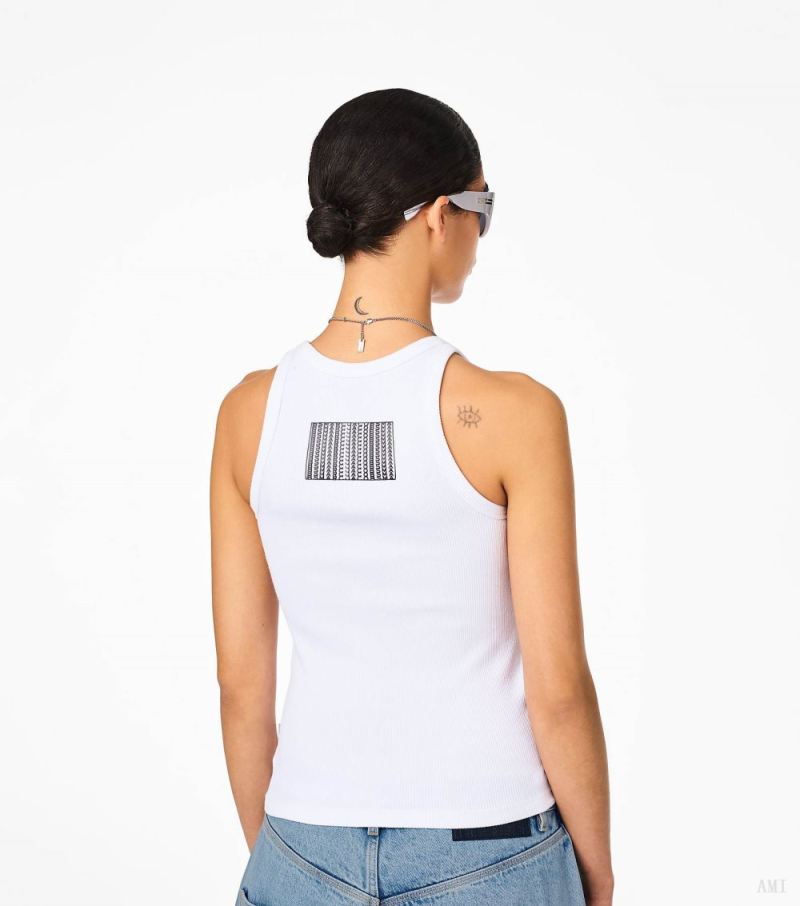 Marc Jacobs | The Icon Rib Tank - White