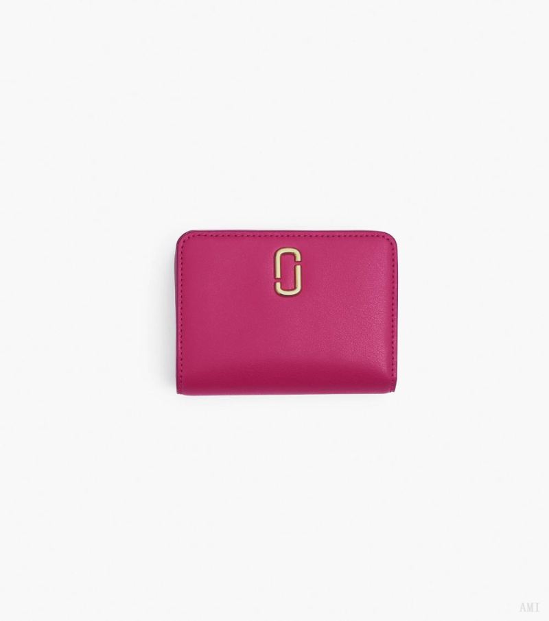 Marc Jacobs | The J Marc Mini Compact Wallet - Lipstick Pink - Click Image to Close