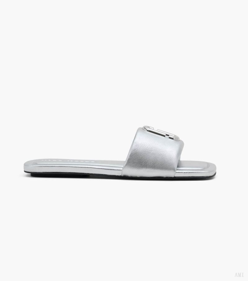 Marc Jacobs | The J Marc Metallic Sandal - Silver