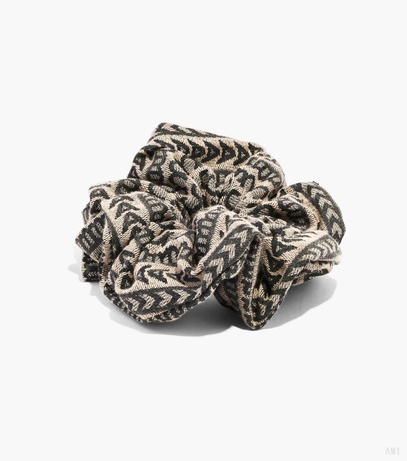 Marc Jacobs | The Monogram Jacquard Scrunchie - Natural Jacquard - Click Image to Close