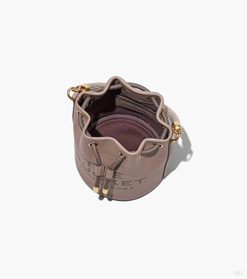 Marc Jacobs | The Leather Bucket Bag - Cement