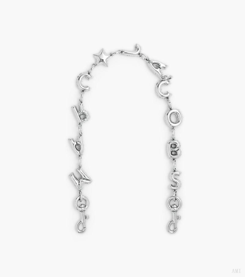 Marc Jacobs | The Bubble Chain Shoulder Strap - Nickel - Click Image to Close