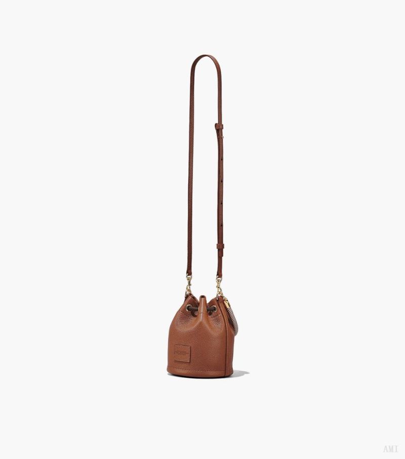 Marc Jacobs | The Leather Mini Bucket Bag - Argan Oil