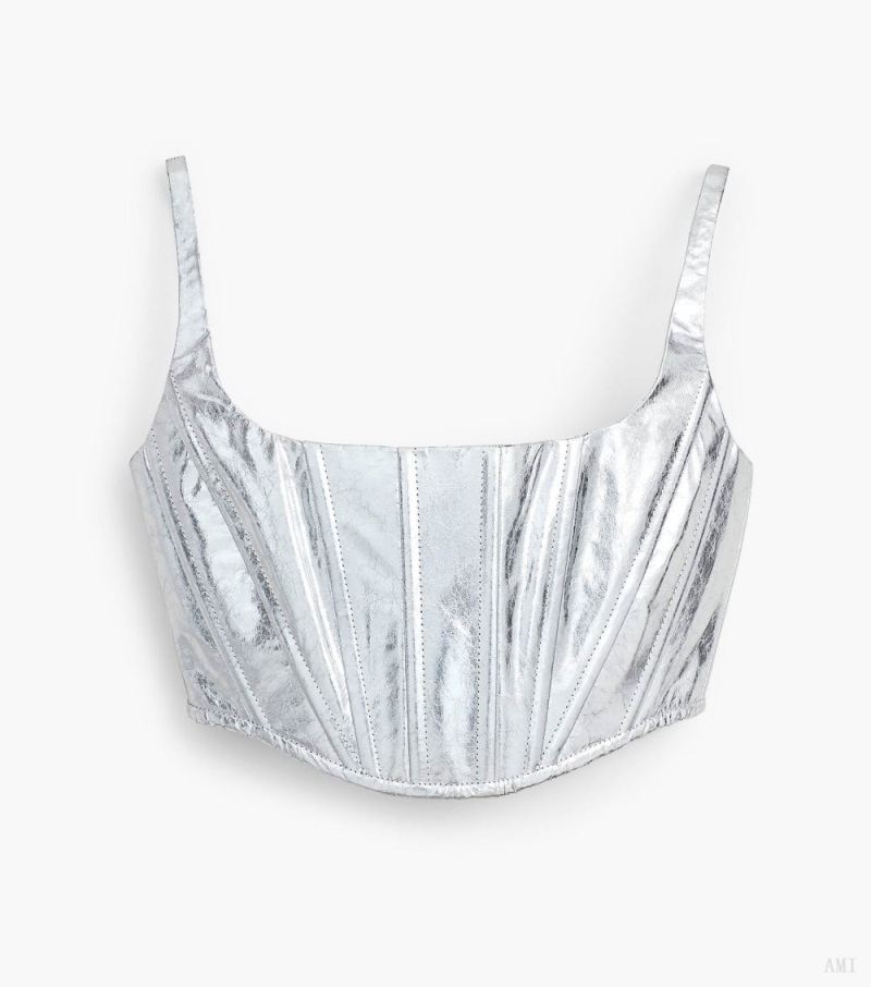 Marc Jacobs | The Leather Bustier - Silver