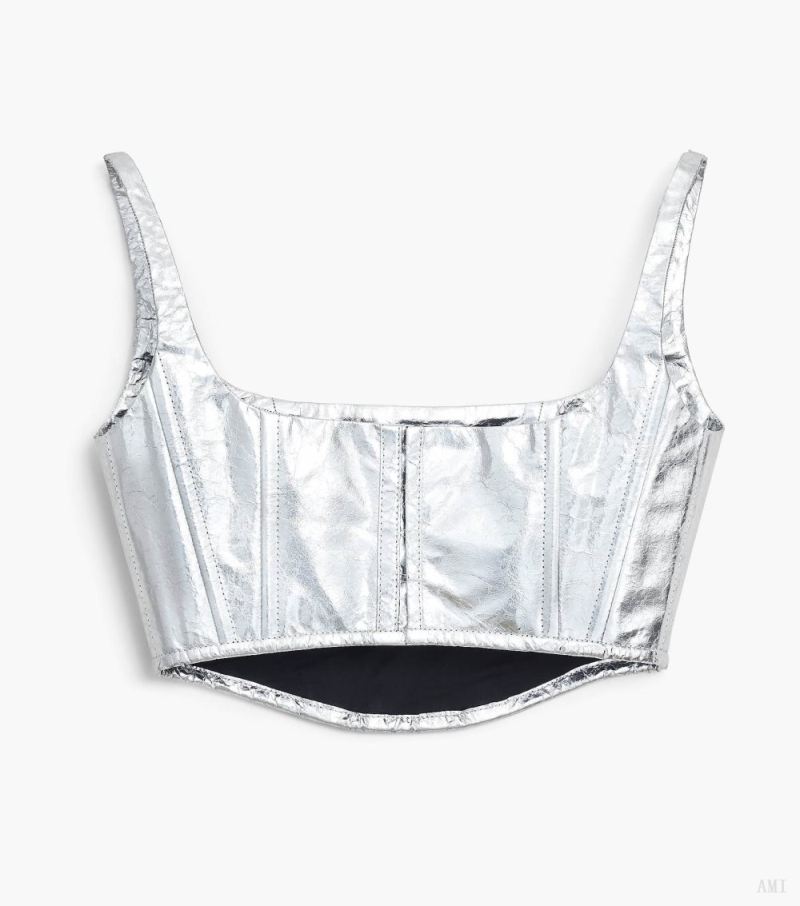 Marc Jacobs | The Leather Bustier - Silver