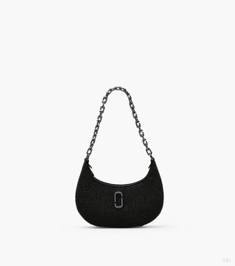 Marc Jacobs | The Rhinestone Curve Bag - Black - Click Image to Close