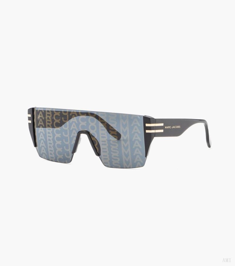 Marc Jacobs | The Monogram Graphic Lens Sunglasses - Black Multi